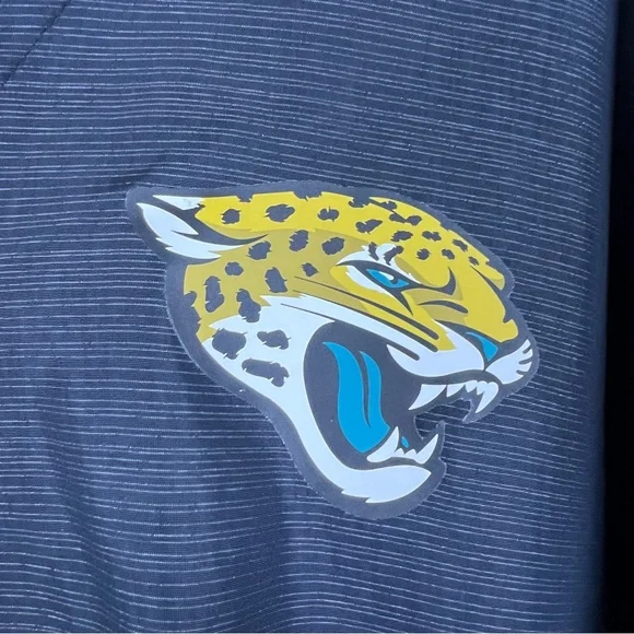 Jacksonville Jaguars Team Issued Player Used On Field Windbreaker Jacket Large